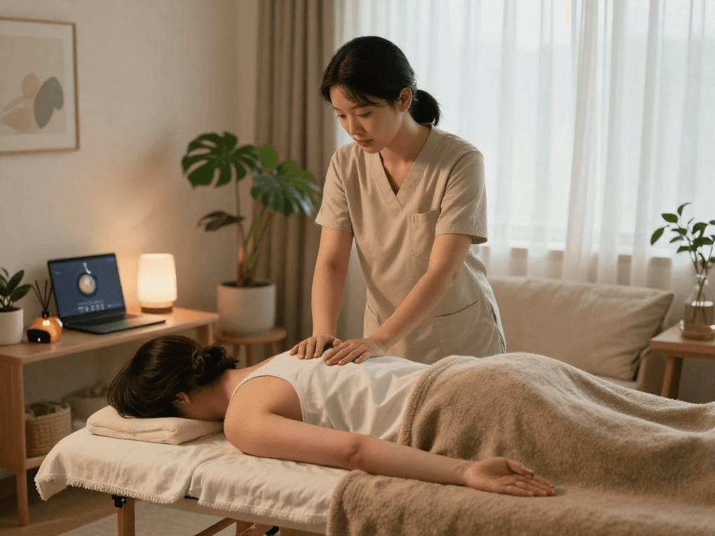 Experience relaxing 안양출장마사지 therapy in a cozy setting with professional care.